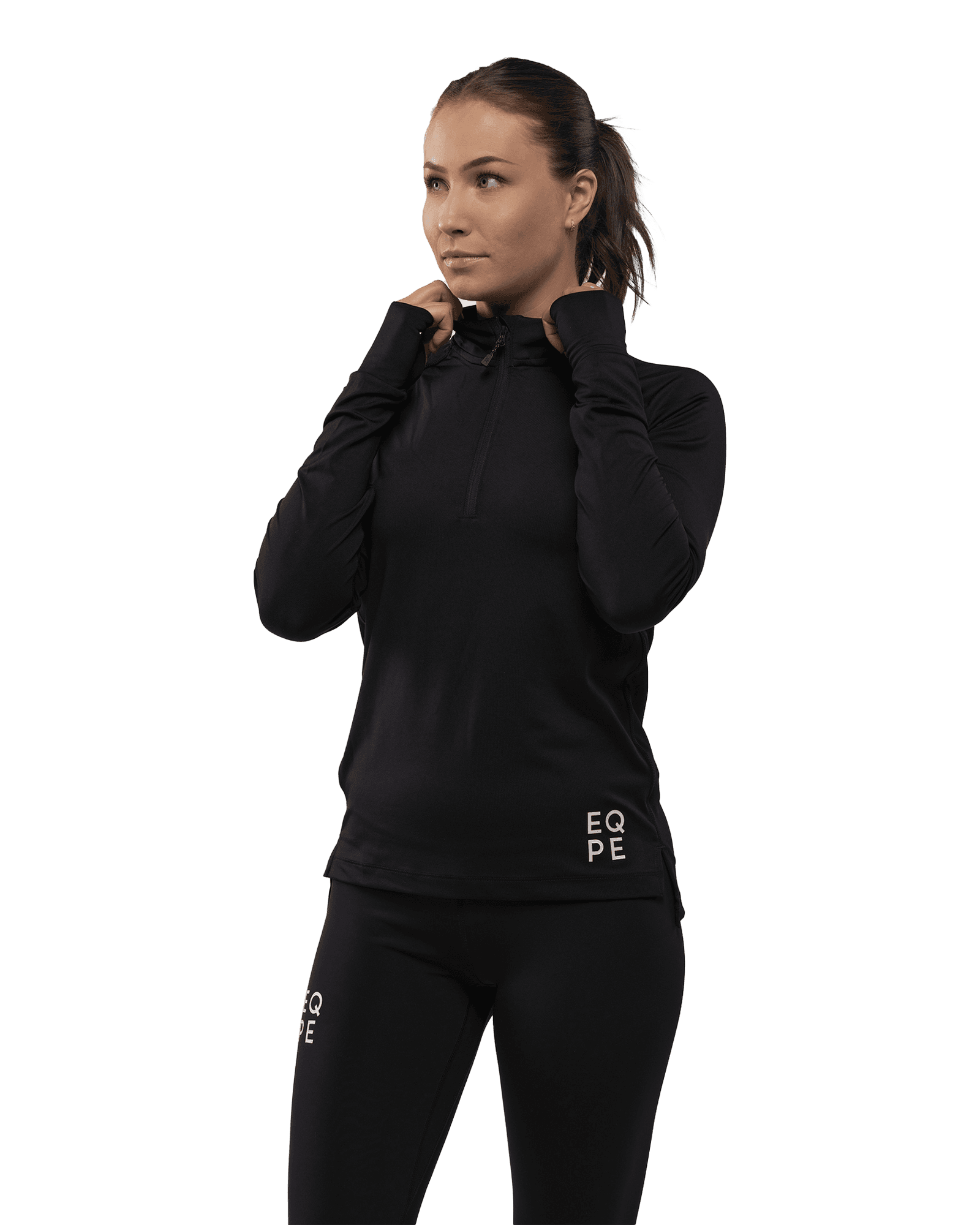 Rosse 1/2 Zip W Deep Black