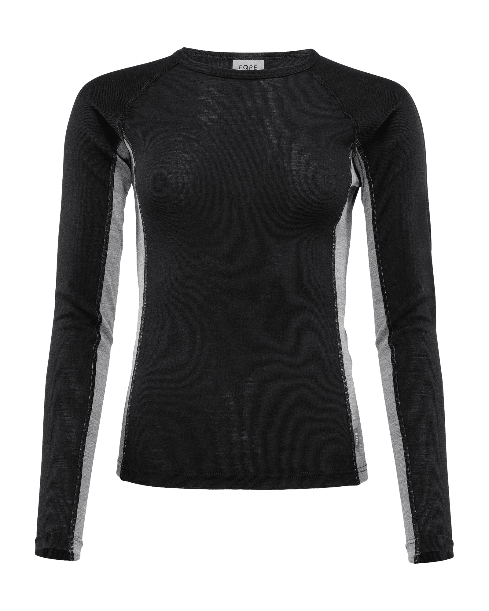 Aniu Wool Jersey W Deep Black/Grey Melange