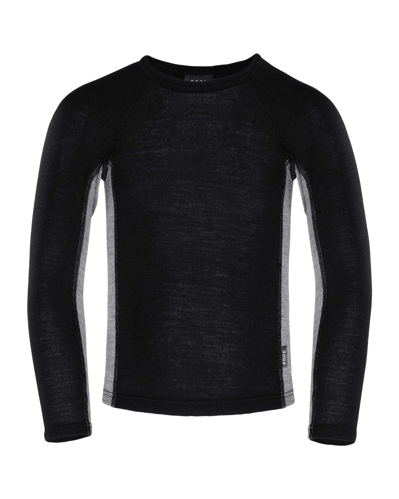 Aniu Wool Jersey JR Deep Black/Grey Melange