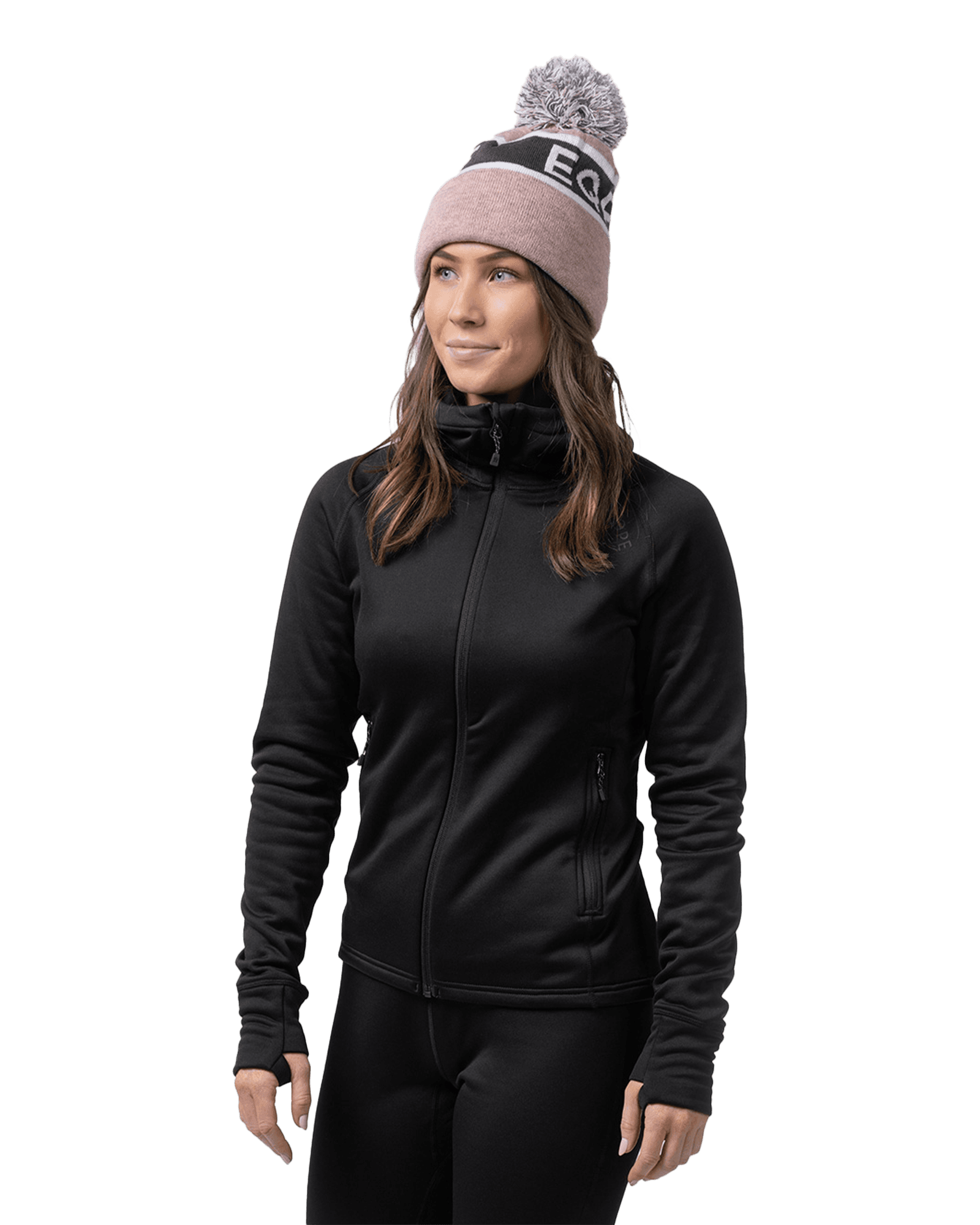 Gida Midlayer Hood W Deep Black