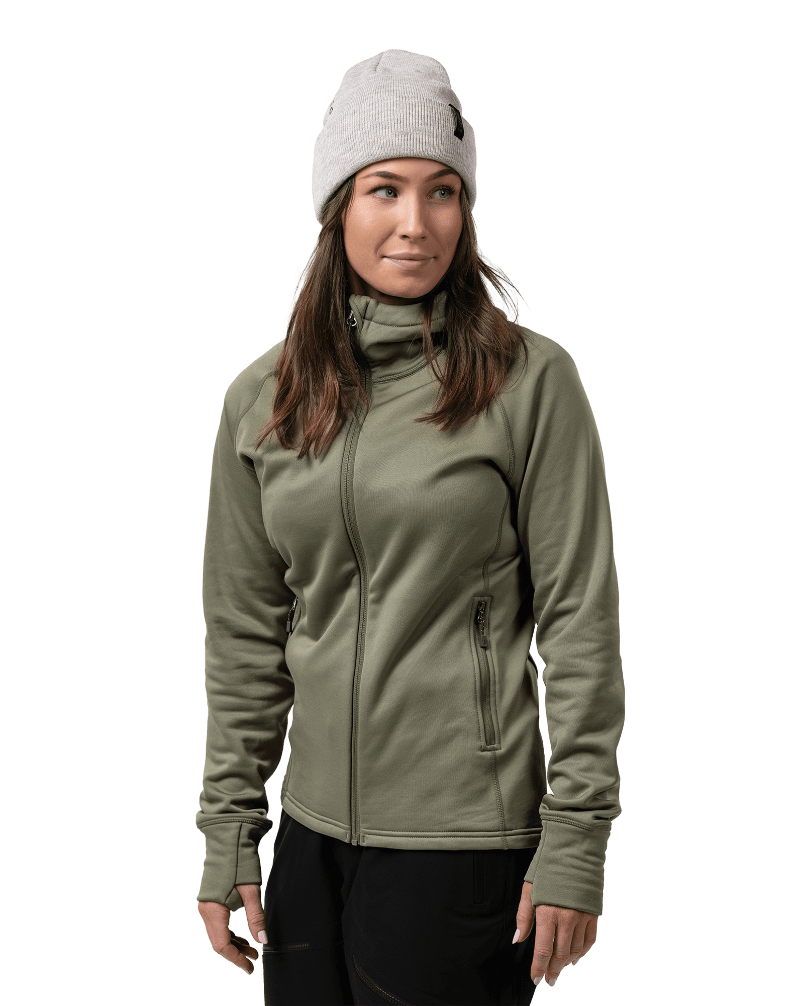 Gida Midlayer Hood W Litchen Green
