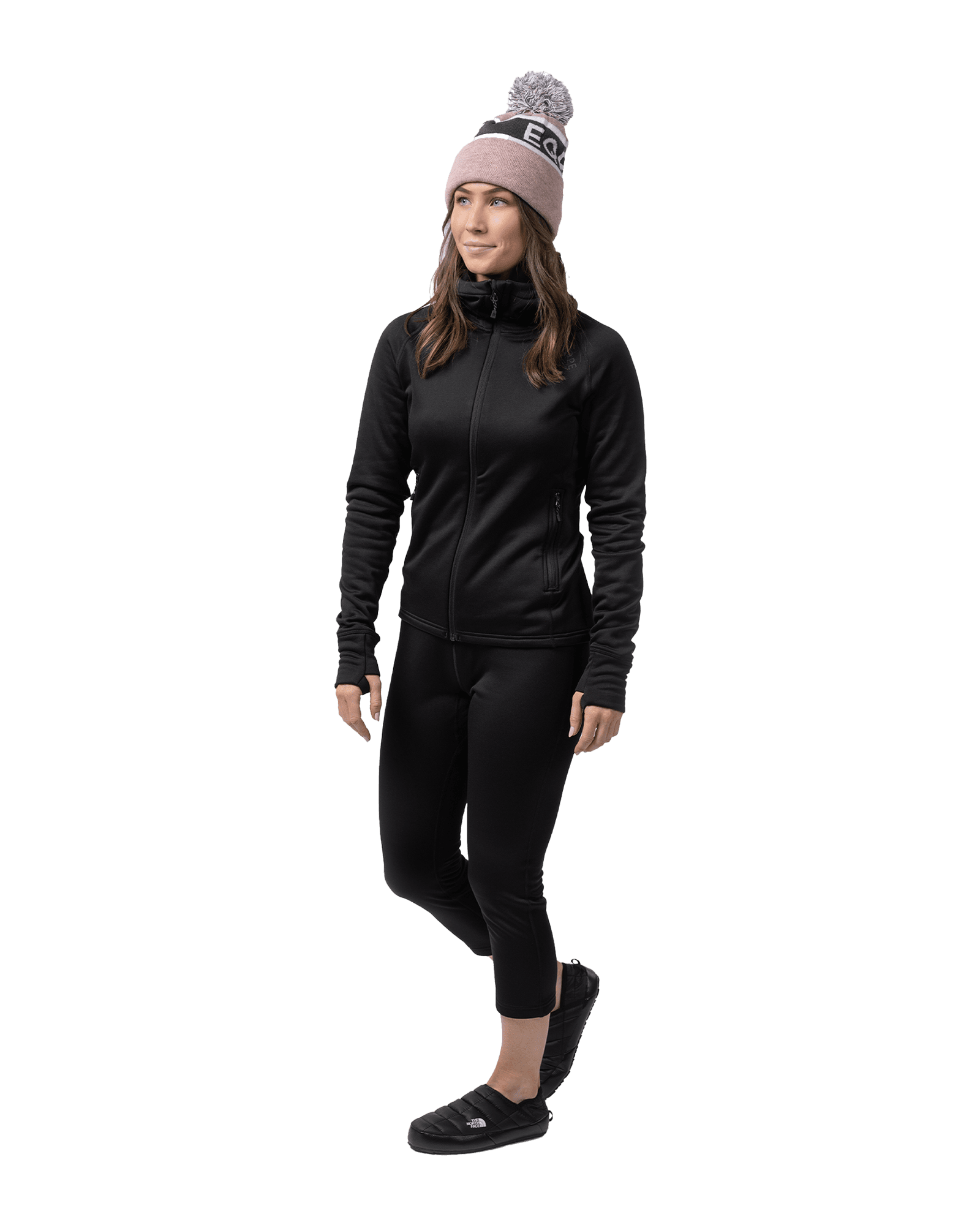 Gida Midlayer 3/4 Pant W Deep Black