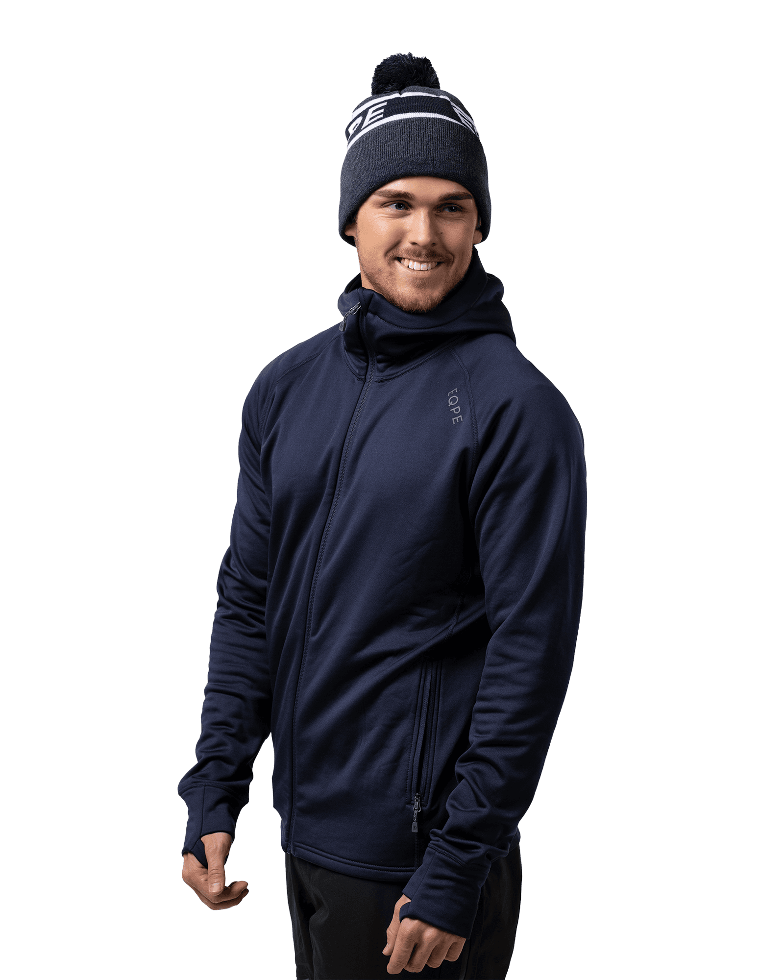 Habllek Midlayer Hood M Navy Blazer