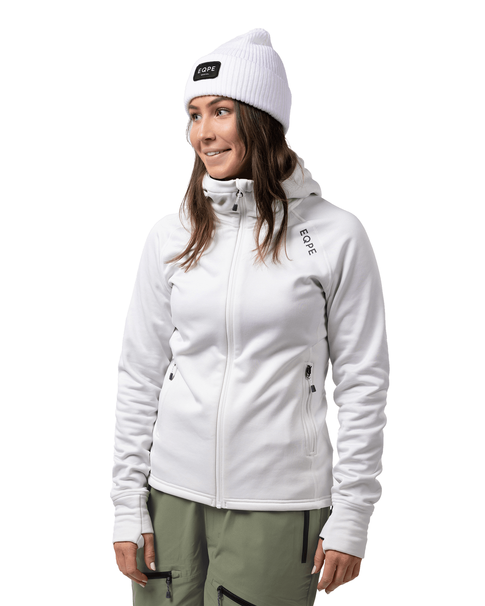 Gida Midlayer Hood W Frost White