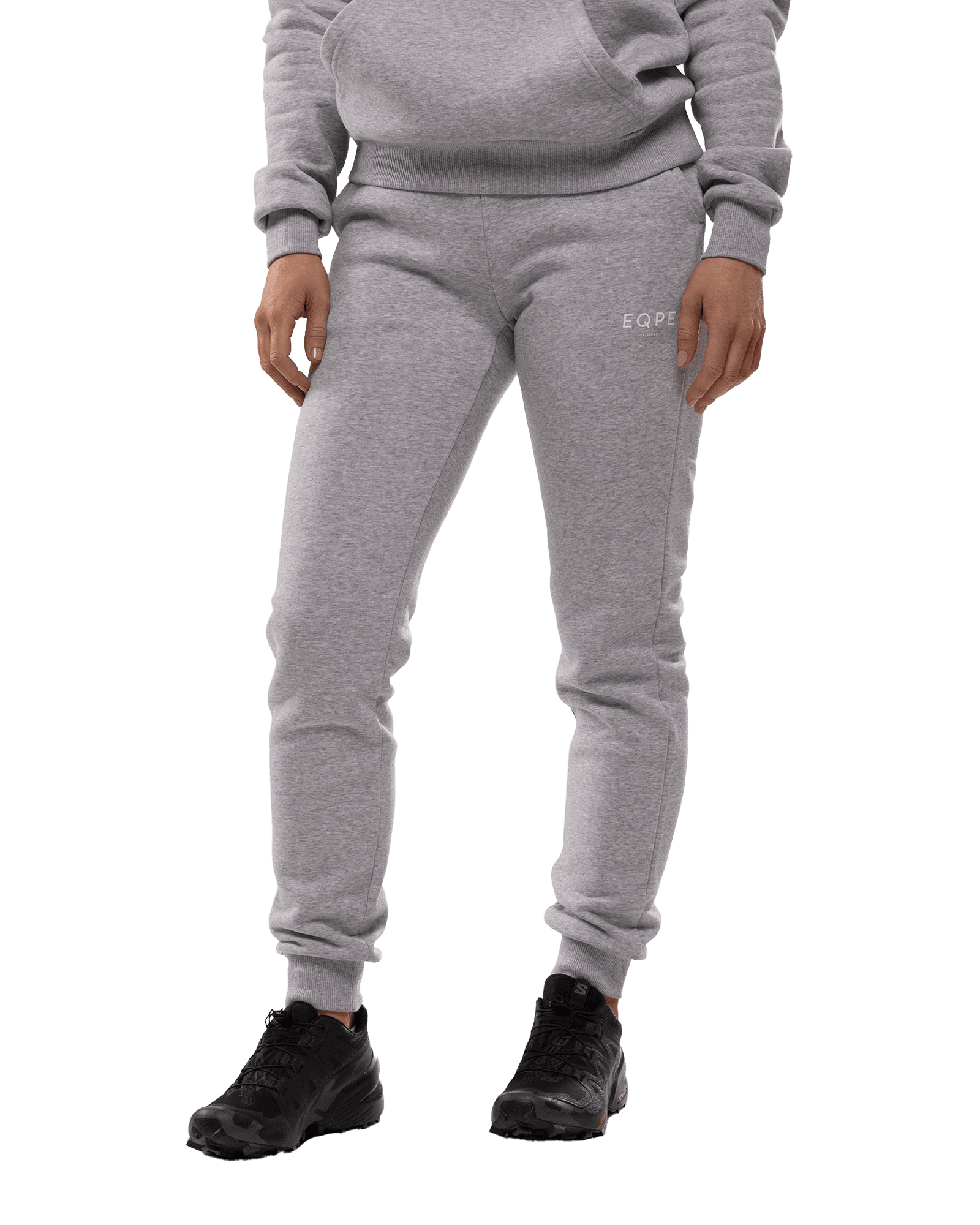 Slack Pant W Grey Melange/White