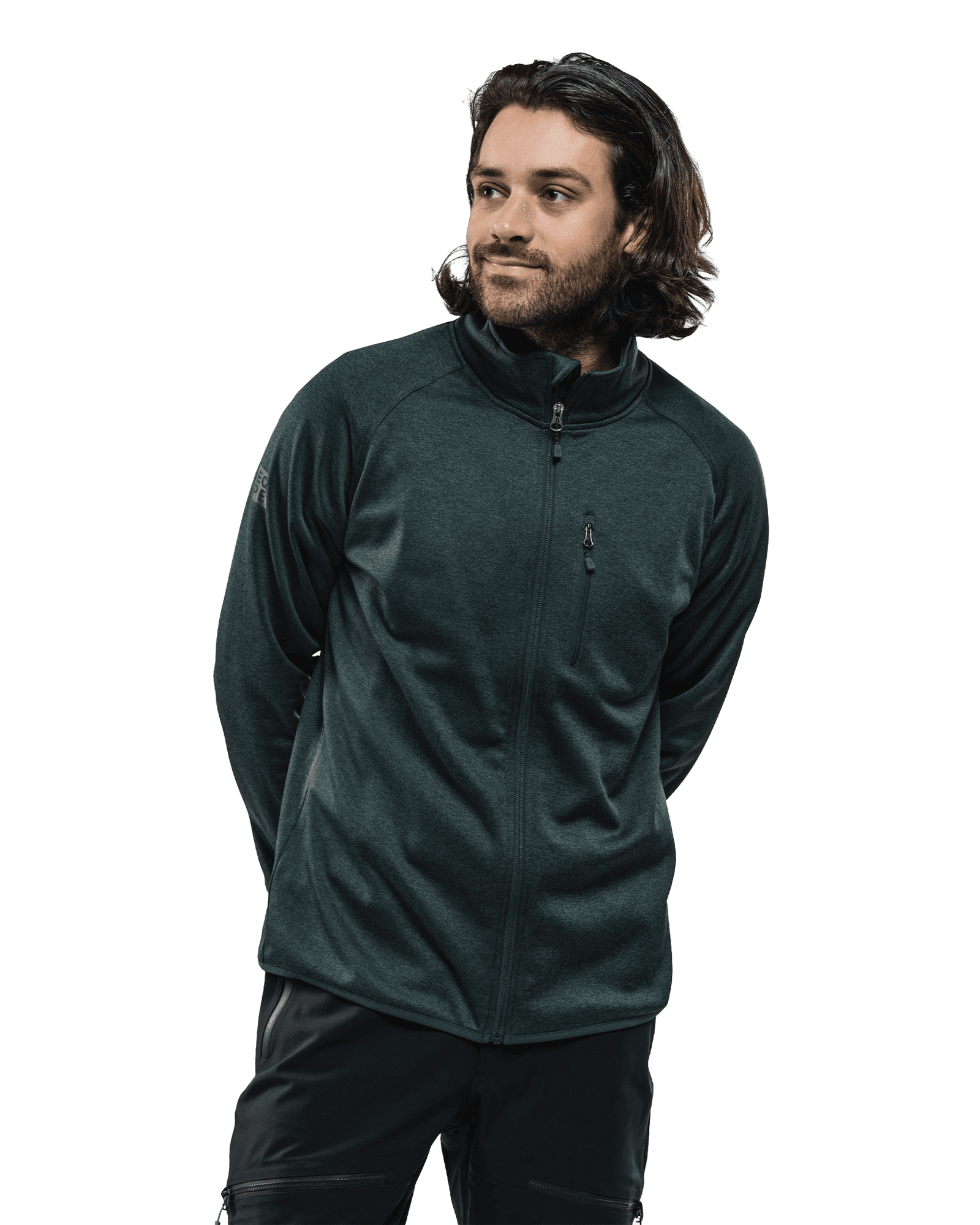 Habllek Fleece M Forest Green Melange