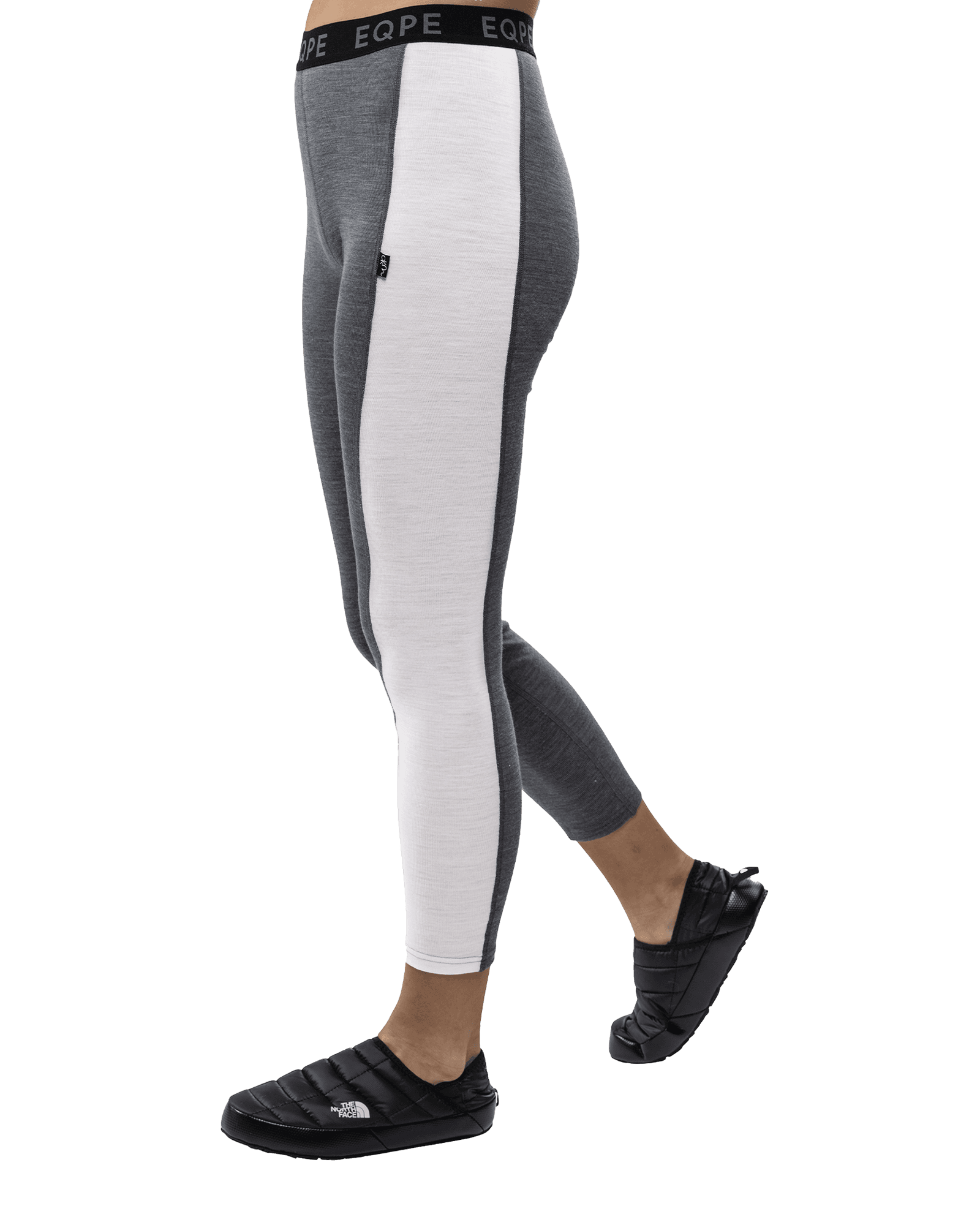 Aniu Wool Pant W Bright White/Grey Melange