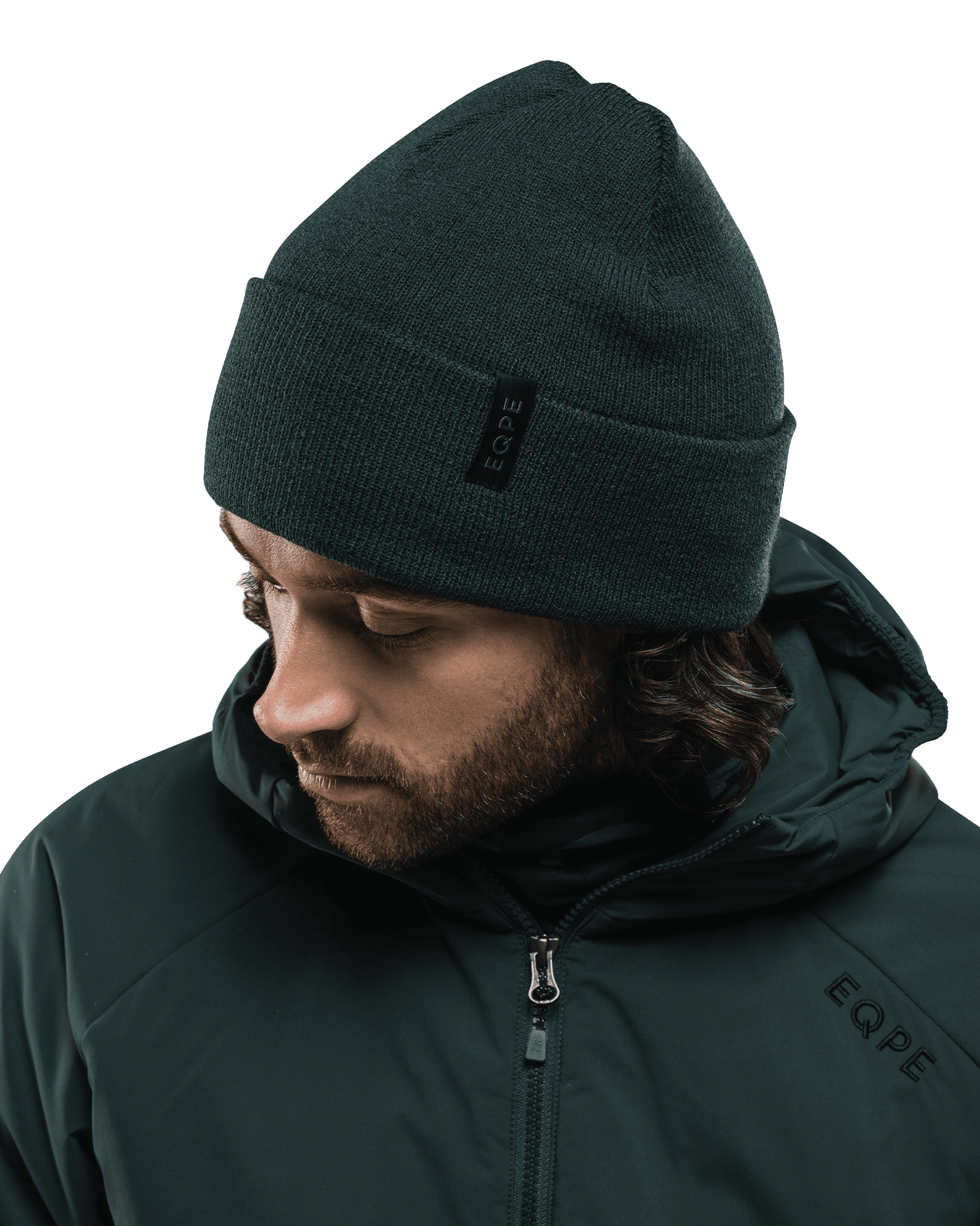 Åppås Foldable Beanie Deep Forest Green Melange