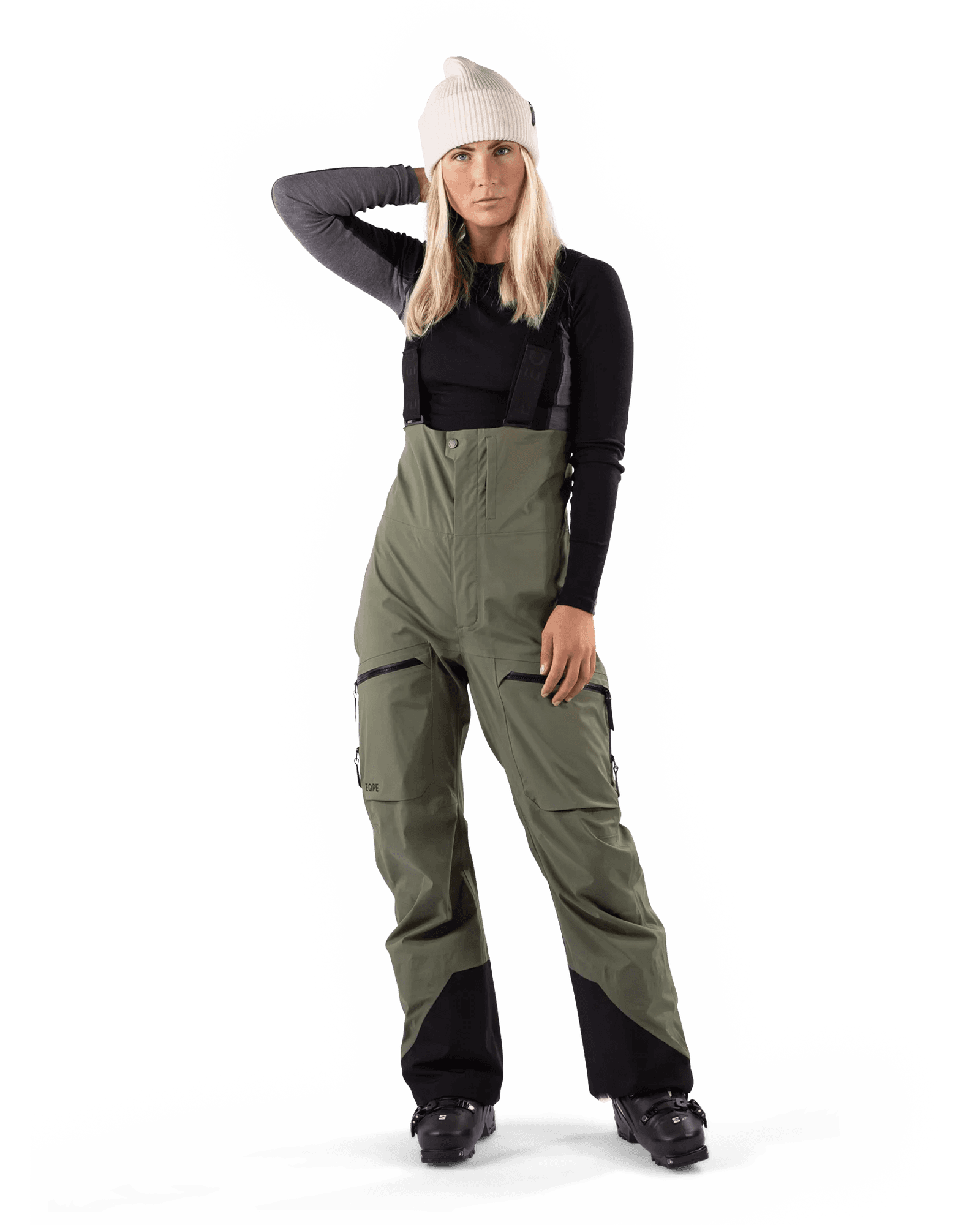 Rido Bib Shell Pant W Lichen Green
