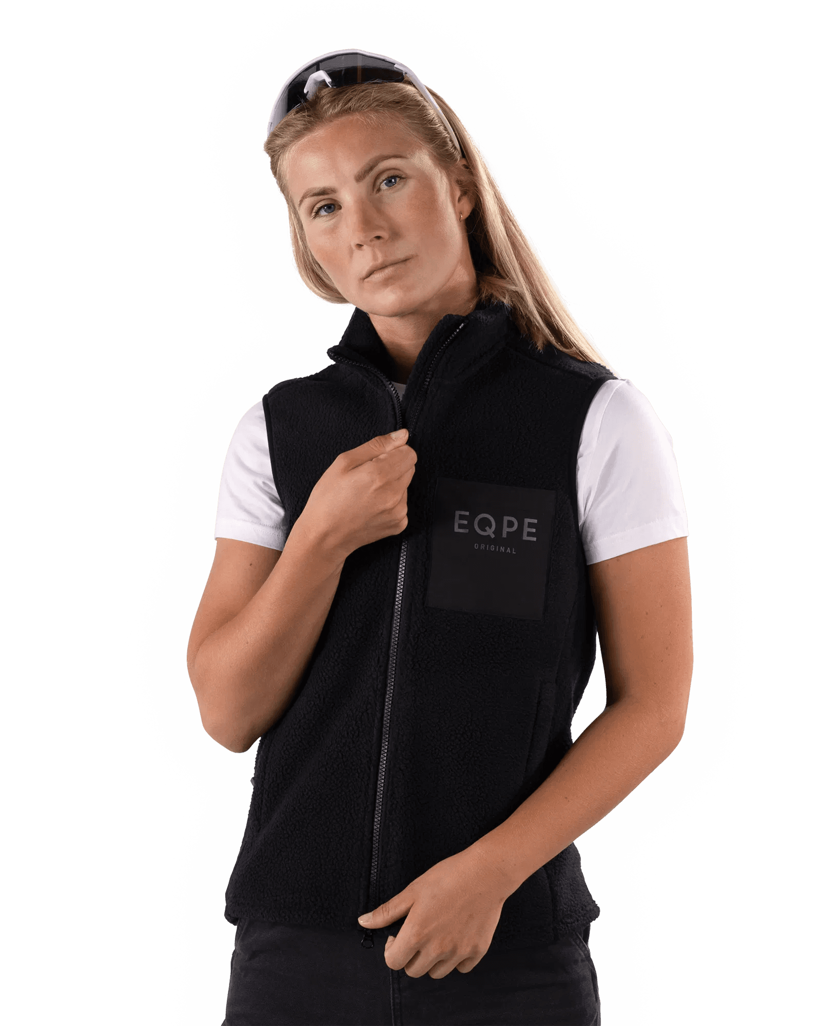 Gida Pile Vest W Deep Black