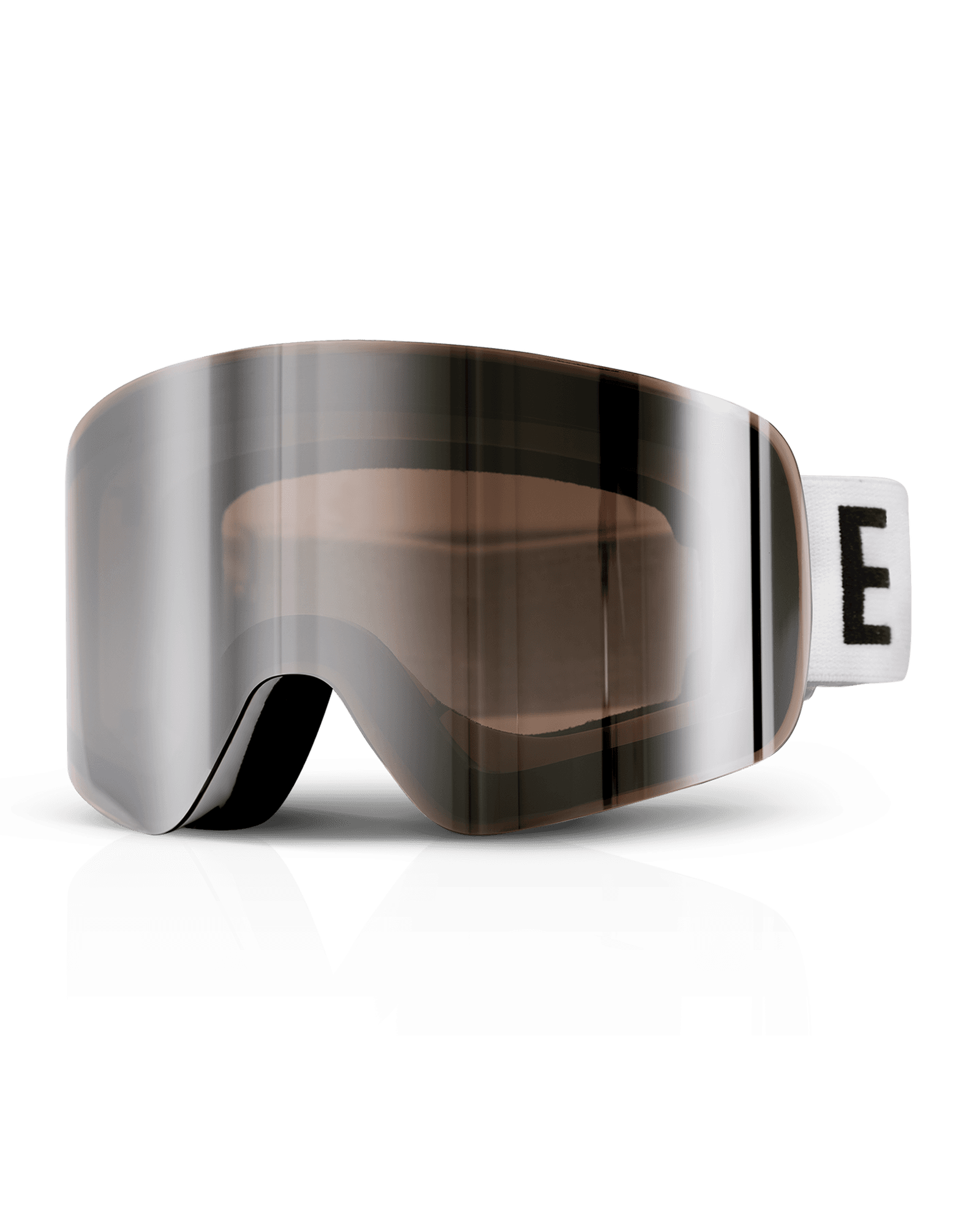 Vision Small Face Matt White Brown/Silver Mirror