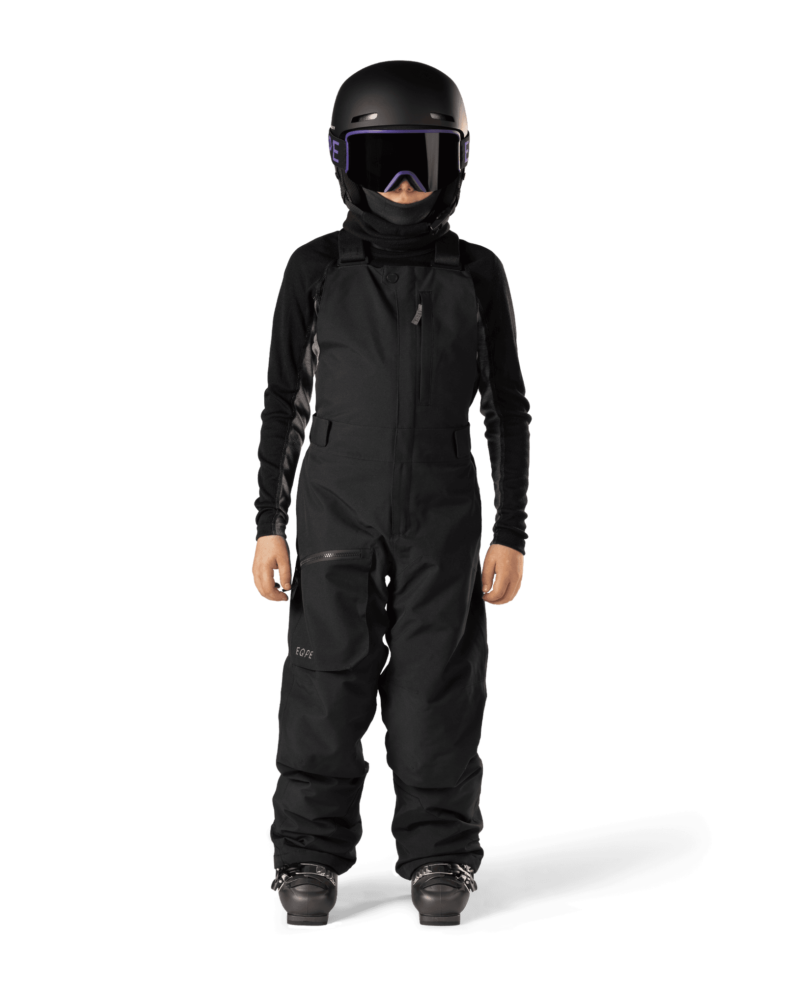 Qanuk Bib Pant JR Deep Black