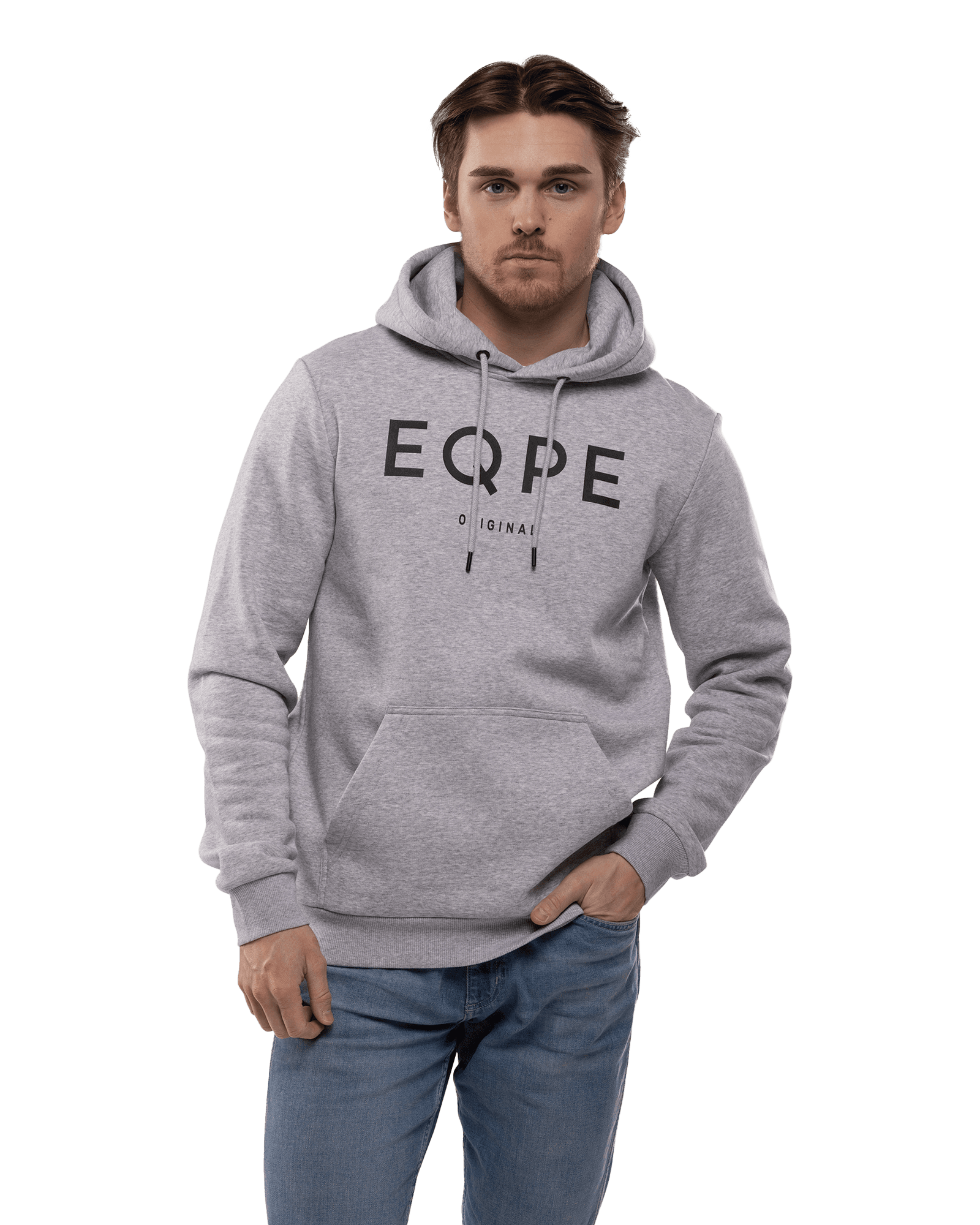 Slack Hood M Grey Melange