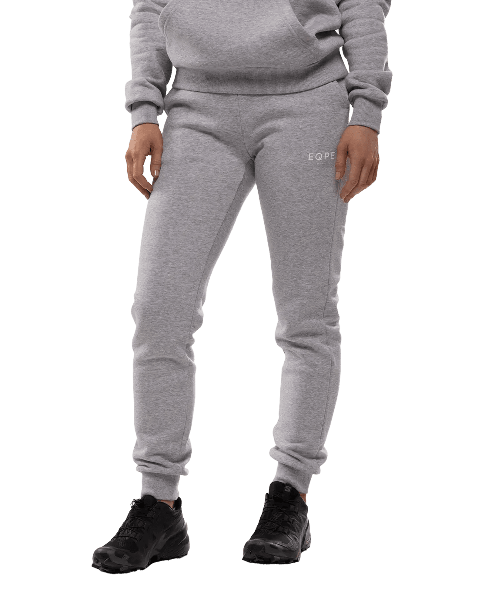 Slack Pant W Grey Melange/White