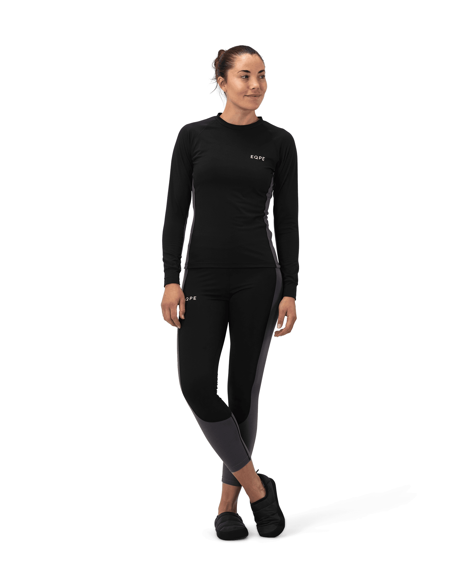 Haze Baselayer Set W Deep Black/Iron Grey