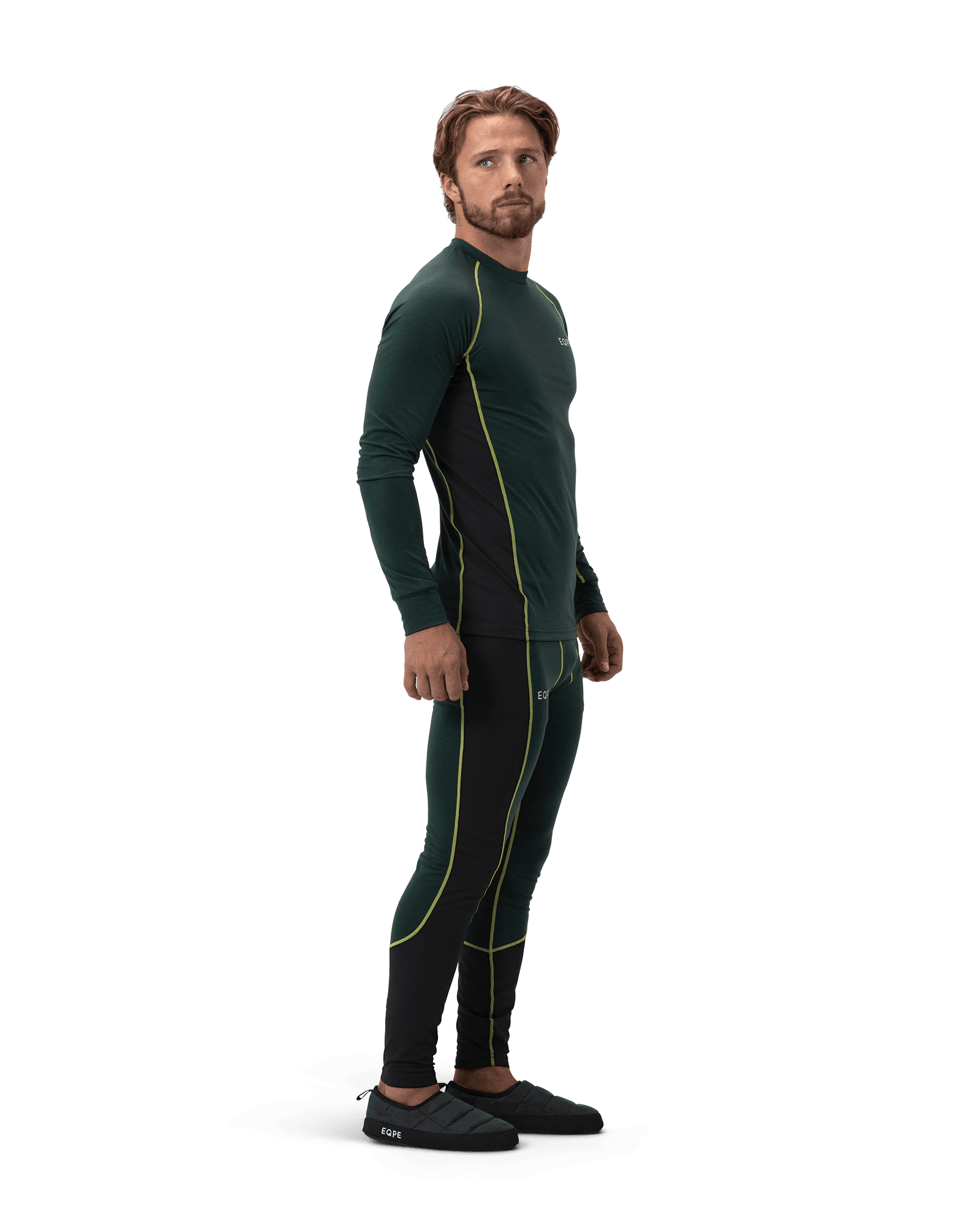 Haze Baselayer Set M Deep Forest Green/Deep Black