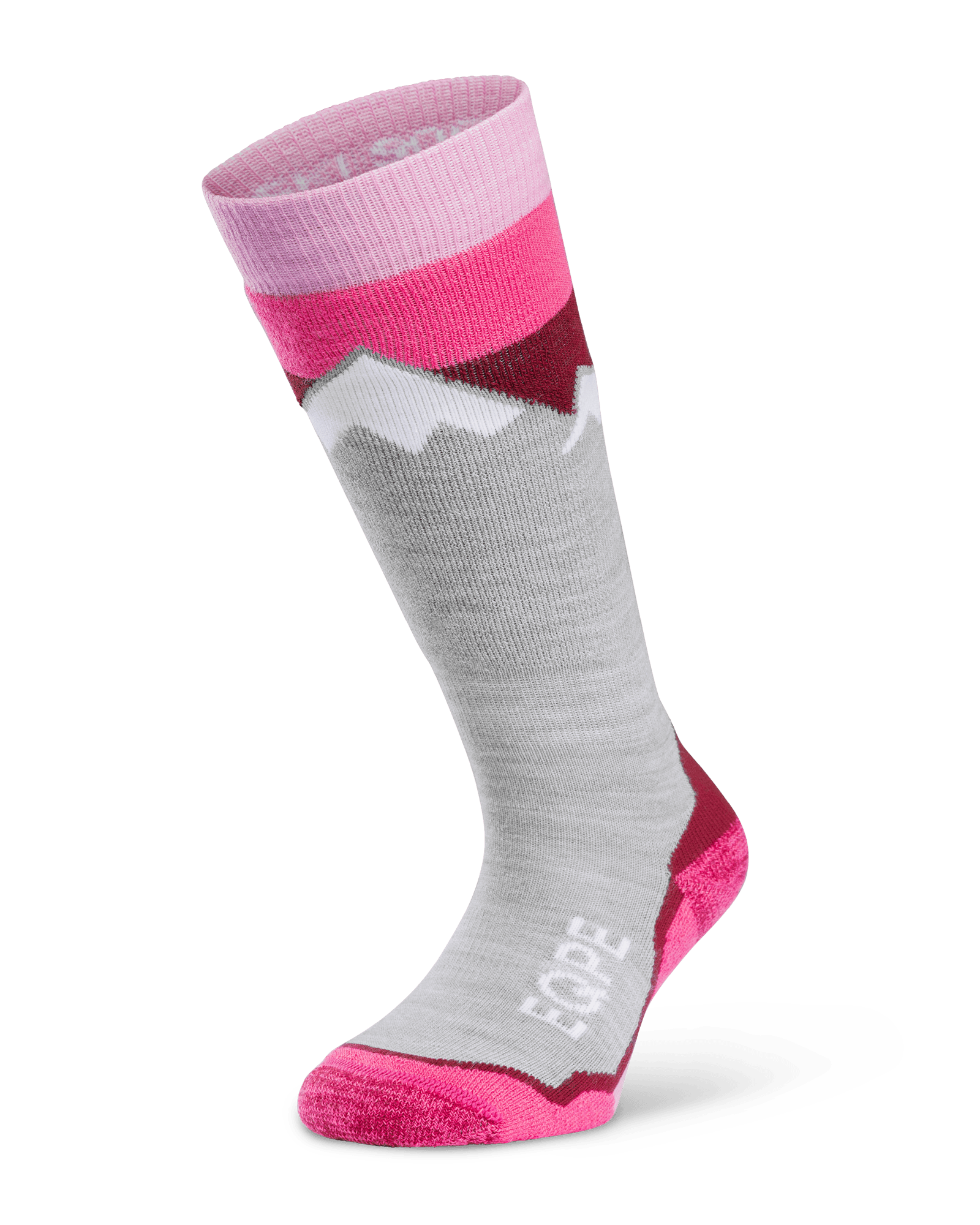 Ski Sock JR Grey Melange