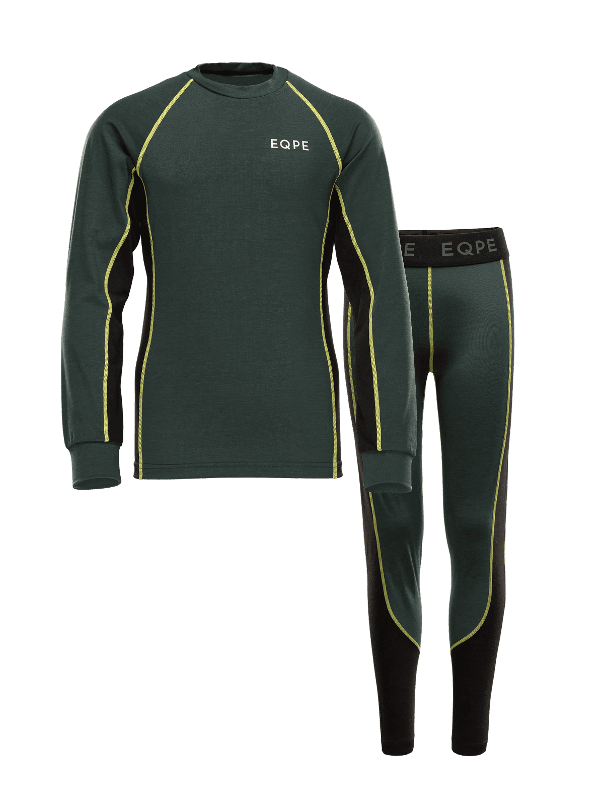 Haze Baselayer Set JR Deep Forest Green/Deep Black