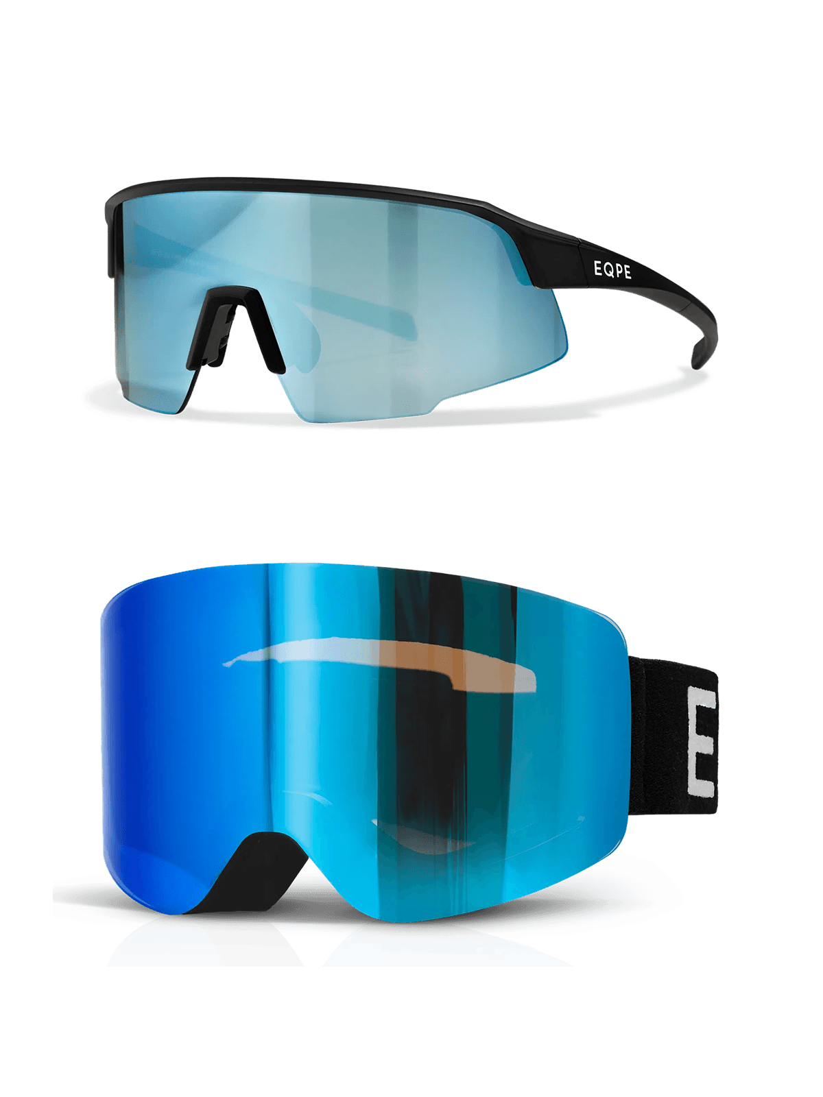 Vision Black Ski Goggle + Ahtletic sunglasses