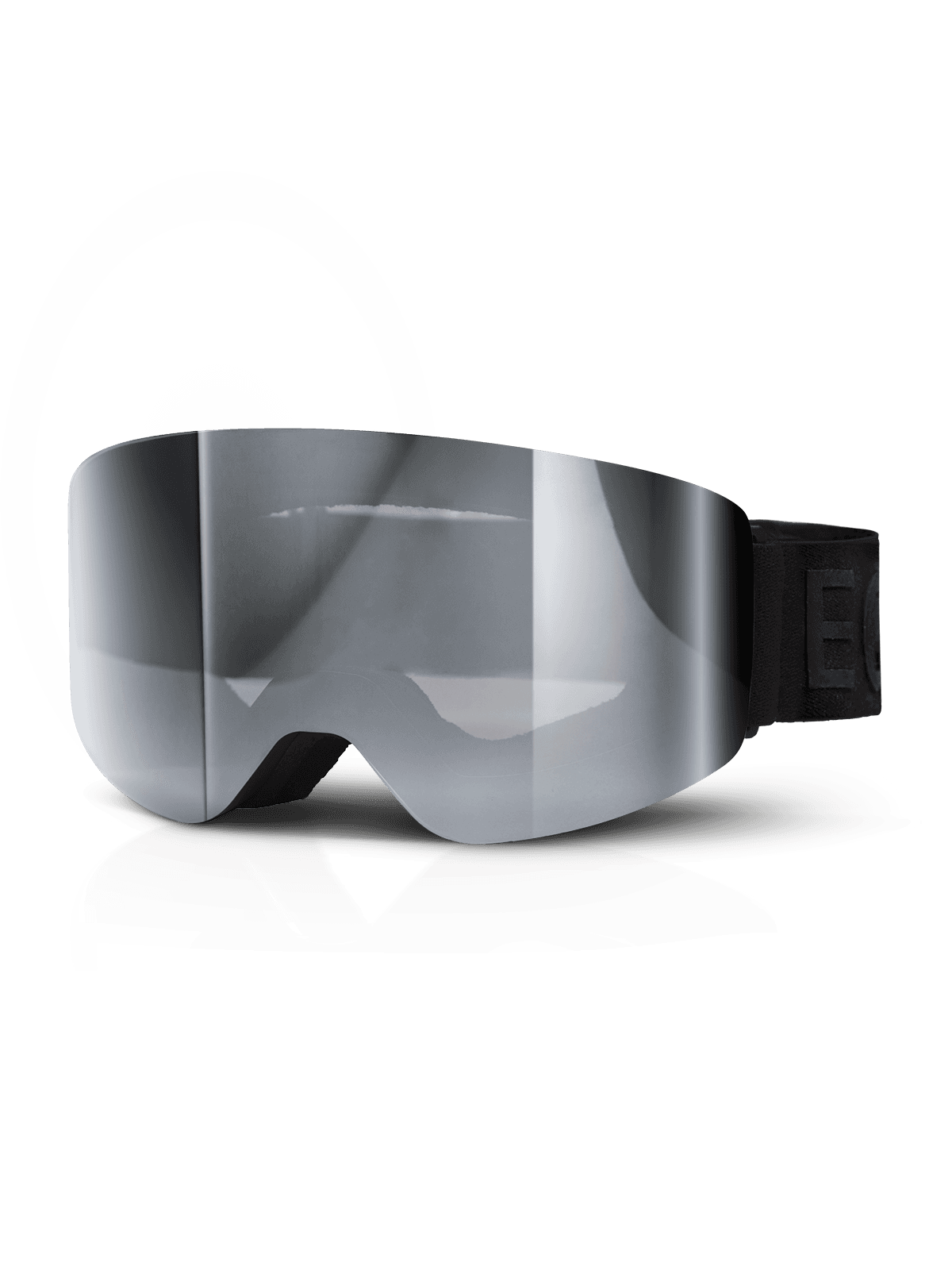 Deep Black-Smoke/Silver Mirror + Clear Rose Extra Lens