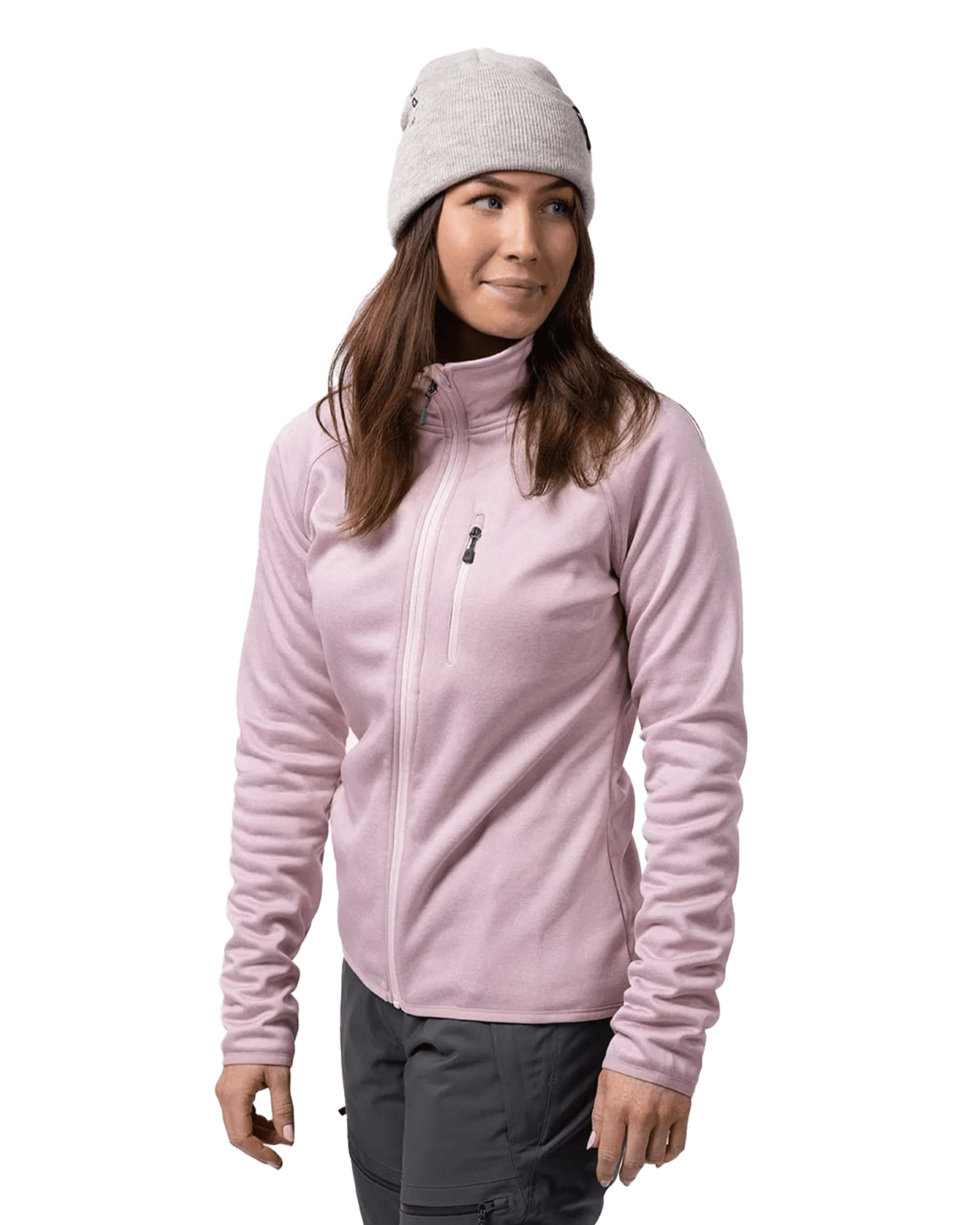 Gida Fleece W Pale Rose Melange