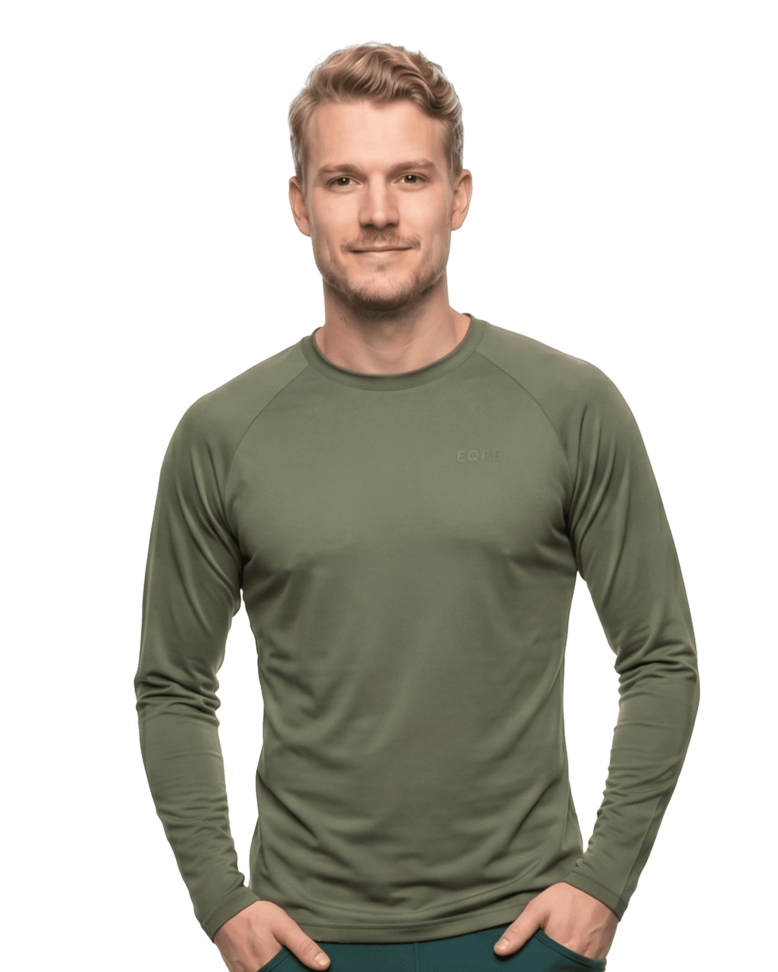 Active L/S Tee M Lichen Green